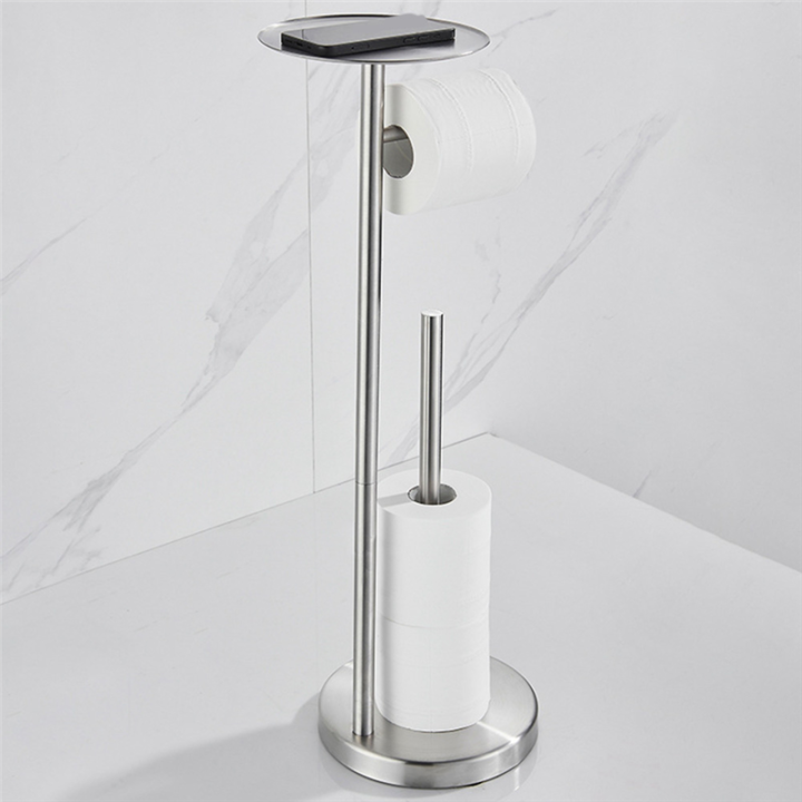 Freestanding%20Toilet%20Roll%20Holders%20Stainless%20Steel%20Anti-Rust%20Standing%20Toilet%20Paper%20Stand%20with%20Heavy,%20Easy%20to%20Use%20Brushed%20Silver%20-%20Image%202