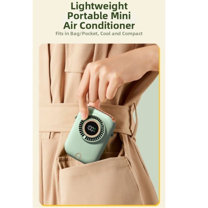Lightweight%205%20Speeds%20Mini%20Hanging%20Neck%20Fan%20Wide-Angle%20Airflow%20Digital%20Power%20Display%20Portable%20Cooling%20Fan%20Fanless%20Design%20with%20Stand%20Handheld%20Electric%20Fan%20for%20Sports%20-%20Image%207