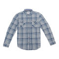 Blue Cheque Cotton Full Shirt For Men. 
