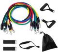 5 in 1 Resistance Bands Set Home Gym Equipment – Adjustable Power Exercise Bands Kit with Handles, Door Anchor & Ankle Straps for Full Body Workout Fitness Training. 