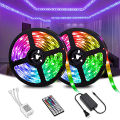 16.4 Ft (5M) Rgb Led Strip Flexible 300 Leds Color Changing Rgb Smd5050 Led Light Strip Powerful Bright And Long Lasting Lights. 