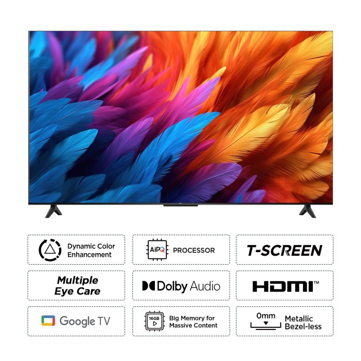 TCL%20139%20cm%20(55%20inches)%20Metallic%20Bezel-Less%20Series%204K%20Ultra%20HD%20Smart%20LED%20Google%20TV%2055V6B%20(Black)%20-%20Image%202