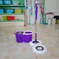 Easy Magic Floor Cleaning 360° Spin Bucket Mop Set With Dual Mop Heads And steel round. 