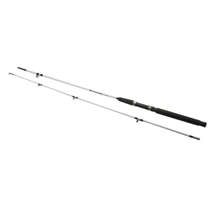 Set Of 2 White 2.4 Meter Crocodile Fishing Rod