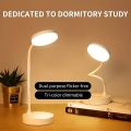 Rechargeable Foldable LED Desk Lamp with 3 Lighting Modes & USB Charging Port - Adjustable Color Temperatures, Touch Control, Ideal for Bedroom, Study, Living Room | Portable & Flexible Desk Light. 