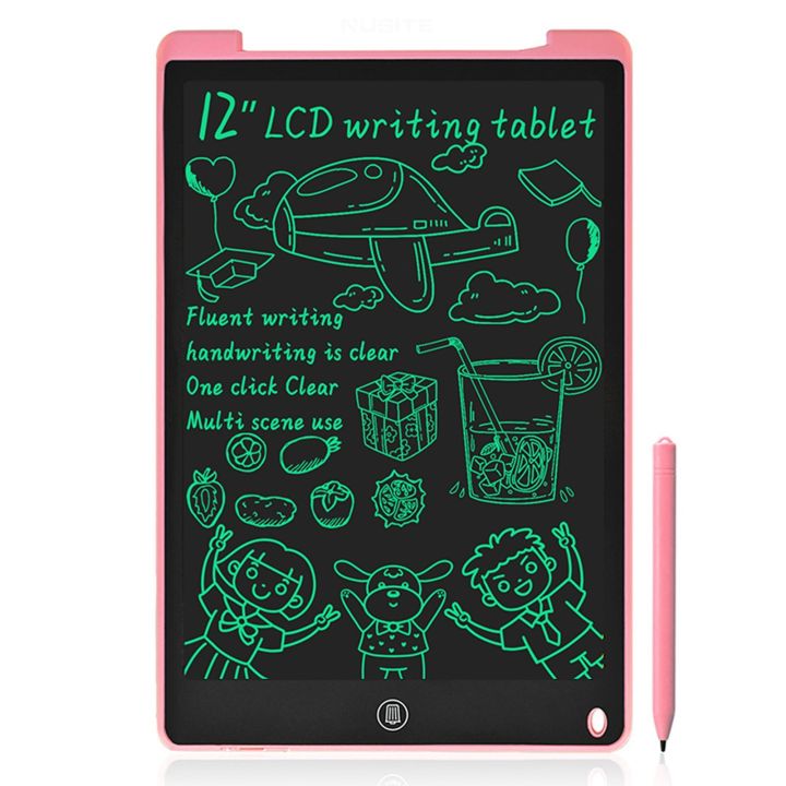 LCD%20Writing%20Pad%2012%20inch%20Monochrome%20Touch%20Pink%20-%20Image%209