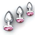 Heart Shaped Stainless Steel Jewelry Butt Plugs. 