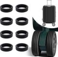 Chair And Luggage Silicone Wheels Protection Anti Scratch Reduce Noise Covers 8 pc set. 