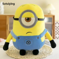 Sutuiying Cute Minions Movie Characters Yellow Plush Toys Bob Stuart In Profesional Jeans Soft Dolls Toys Hobbies Christmas Birthday Gift 1pcs. 