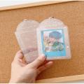 Pvc Card Holder Decorative Transparent 3-Inch Student Card Holder Pvc Card Holder for Student School Office Id Card Event. 