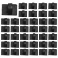 50 pcs. Self Adhesive Cable Clamp Plastic Rectangular Cable Clips Cable Tie Quick Bind Cable Wire Management Holder for Car. 