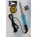 9" Soldering Iron Rod 60W (Iron, Wire, Flux and Mini Stand). 