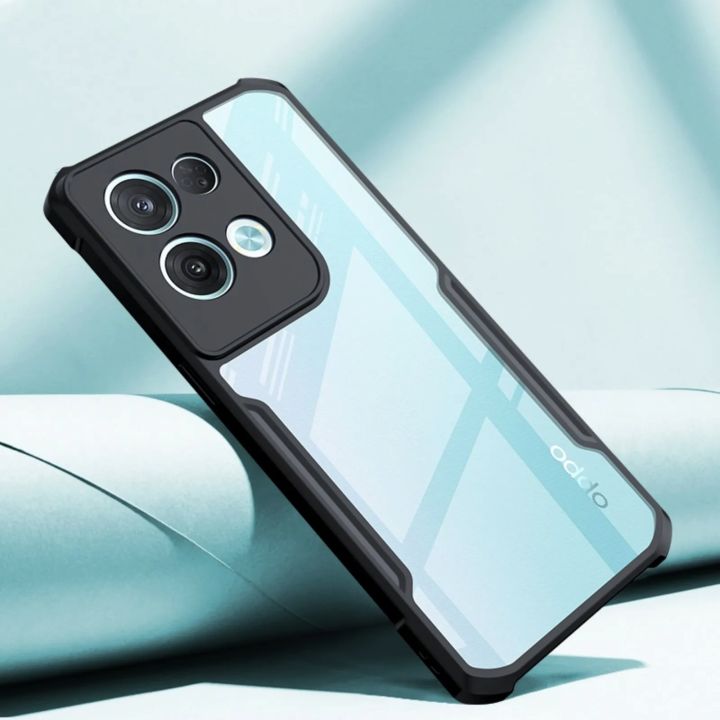 Oppo%20Reno%208%20(6.4")%20&%20Reno%208%20Pro/Pro%20Plus%20(6.7")%20Cover%20,%20HD%20Clear%20Transparent%20With%20Bumper%20Cover%20Case%20Non%20Yellowing%20-%20Image%203