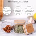 NepLiving Glass Jars ,7Oz Airtight Empty Seasoning Spice Containers For Kitchen Food Organization Storage-Pack of 12 (210ML*1). 