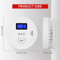 2 in 1 CO & Carbon Monoxide Detectors 85DB in Alarm, for ,LCD Screen,A. 