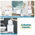 Portable underwear and socks 2L mini washing machine for family and student use. 