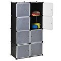 10Cubes Plastic Wardrobe with Shoe Rack. 