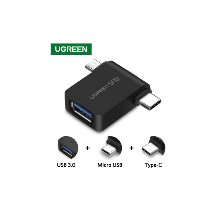 Micro USB+ USB-C to USB 3.0 OTG Adapter | Daraz.com.np