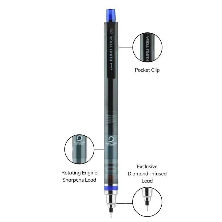 Uniball%20Kuru%20Toga%20Self%20Rotating%20Mechanical%20Pencil%20-%20Image%202