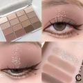 16 Color Korean Eyeshadow Palette Matte Pearlescent Low Brown Saturation Makeup Pink Saturation Eye Color Shadow Low Earth A7U1. 