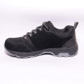 Black Camrel Fabric Plain Design Shoes For Men. 