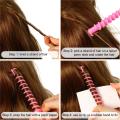 6pcs Spiral Rod Plastic Curling Perm Rod Hair Rollers. 