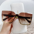 RAY BAN Luxury brand design gradient rimless square sunglasses ladies teacher vintage style green pink sunglasses ladies sunglasses glasses. 