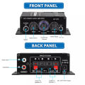 Mini Audio 2-Channel Stereo Power Amplifier Portable Sound Amplifier AUX Input Speaker Amp For Car And Home AK270 Natuo. 