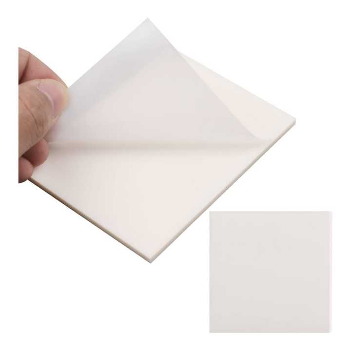 ProArt Transparent Sticky Notes With Free Pentonic Ball Pen ( 7.5x7.5cm, 50 Sheets ) | Multipurpose Transparent Sticky Notes