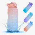 2 Liter Water Bottle Large Big With Straw Time Marker Motivational Markings Water Bottles Sports BPA Free (Multicolour). 