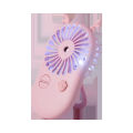 USB Handheld Mini Spray Fan Portable Foldable Stand Hydration Cooling Atmosphere Light Aromatherapy Small Fan. 