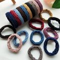 30 Pcs Dark Matte Colour Nylon Hair Rubber Band, Elastic Rubber Band. 