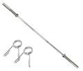 7 Feet Olympic Rod - Barbell Rod | Chrome Finish Solid Cold Rolled Steel Olympic Rod | Barbell Rod - 7Ft. 