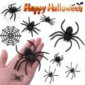 20Pcs/Pack Party Supplies Spider Web Halloween Plastic Fake Spider Prank Toys Haunted House Prop Decorative Spiders. 