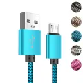 1M 2M Long USB charger Kabel Micro USB fast Charging Wire For Samsung A10 A7 2018 J7 Neo Huawei Y9 Honor 9 lite 8X Android cable. 