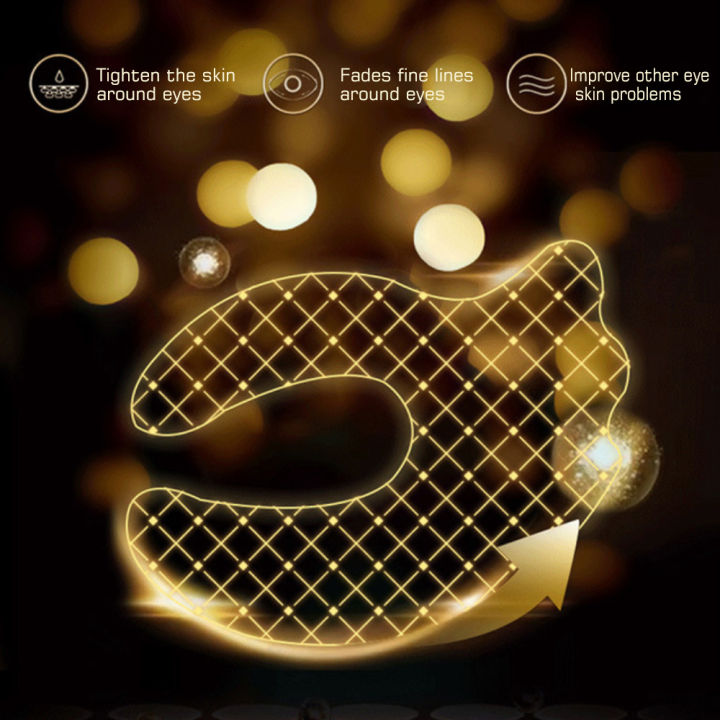 HOT Black Gold Eye Mask Skin Clothing Pearl Caviar Eye Mask Anti-Zou Tightening Eye Patch Fades Fine Lines Soothes Dry Skin Eye Care