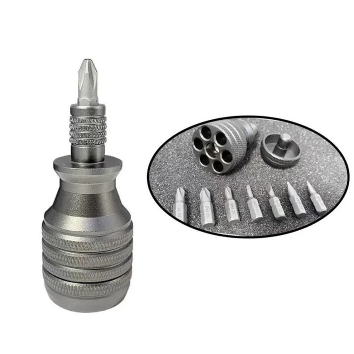 Portable%207%20in%201%20Screwdriver%20Multifunctional%201/4%20Inch%20Torx%20Screw%20Driver%20Bit%20Mini%20Repair%20Tools%20Tool%20Kit%20-%20Image%204