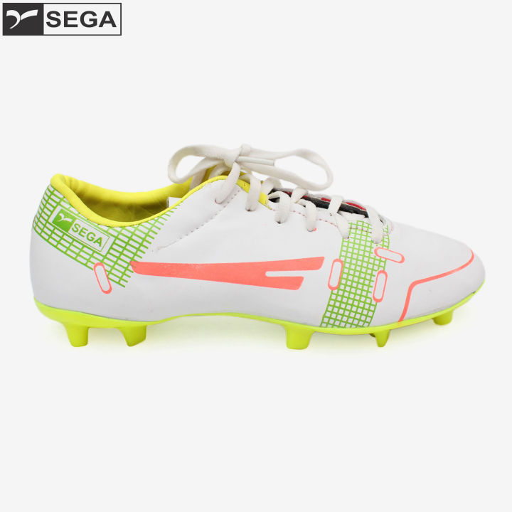 Sega White/Green Spectra Football Shoes For Men