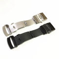 16mm 18mm 20mm 22mm 24mm Stainless Steel Watch Band Pin Buckle for Watch Folding Buckle Double Press Silver Watch Accessories. 