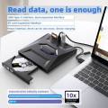DeepFox USB 2.0 SATA Cable CD/DVD-ROM Drive Cable Optical Driver Adapter Cable For PC Laptop Notebook. 