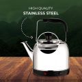Motoso Electric Stainless Steel Whistling Kettle 7 Ltr Silver. 