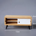1:12 Dollhouse Miniature Furniture Living Room TV Stand In Bench Table Natuo. 