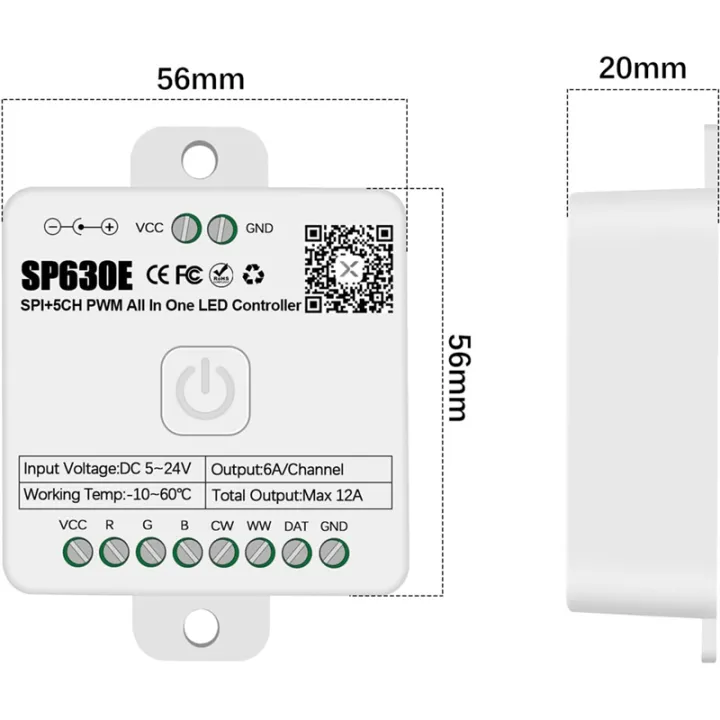 Rgbw%20Wifi%20Led%20Controller%20Support%20PWM%20Single%20Color%20CCT%20RGB%20RGBW%20RGBCCT%20and%20SPI%20TTL%20IC%20Chip%20LED%20Strip%20Light%20-%20Image%202