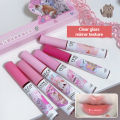 6pcs Cute Mirror Glass Lip Glaze Set Water Light Cat Lipstick Jelly Oil Lip Gloss Korean Lip Tint Watery Makeup Girl Cosmetic. 