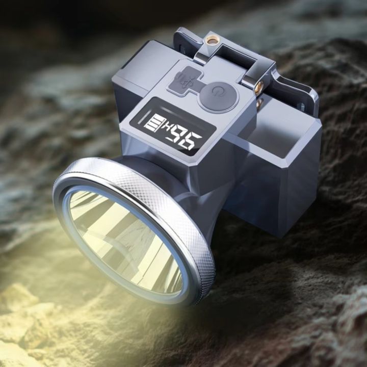 New Multifunctional Waterproof Headlight Adjustable Angle Super Bright Headlight Outdoor Camping Head Lamp Rechargeable Camping Flashlight for Fishing Hiking