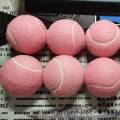 NXFDSIOZ 24Pcs Pack Pink Tennis Balls Wear-Resistant Elastic Training Balls 66mm Ladies Beginners Practice Tennis Ball for Club. 