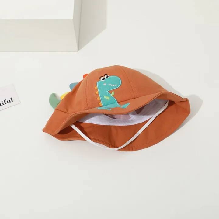 Casual%20Cartoon%20Dinosaur%20Children%20Fisherman%20Hat%20Sunscreen%20Wide%20Brim%20Kids%20Bucket%20Hat%20UV%20Panama%20Hat%20Baby%20Sun%20Cap%20Summer%20-%20Image%206