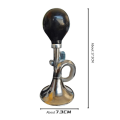 NAMUNY Bicycle Snail Air Horn, Loud Sound, Elbow Retro Horn, Mountain Bike Riding Bicycle Accessories. 
