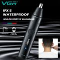 HOT Original VGR Ear Eyebrow Nose Hair Trimmer Electric Beard Grooming For Facial Body Stubble Trimmer For Men Rechargeable Kit. 