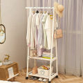 Triangular Simple Clothes Hanger Stand Storage Rack Coat Rack With Wheels (Requires self Assembly). 